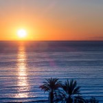 Sonnenuntergang am Strand von Mallorca