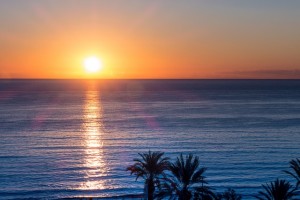 Sonnenuntergang am Strand von Mallorca