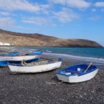 Boote am Strand von Fuerteventura