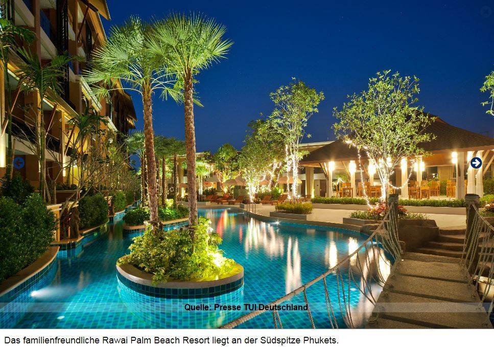 Vier-Sterne-Hotel Rawai Palm Beach Resort auf der thailändischen Insel Phuket 