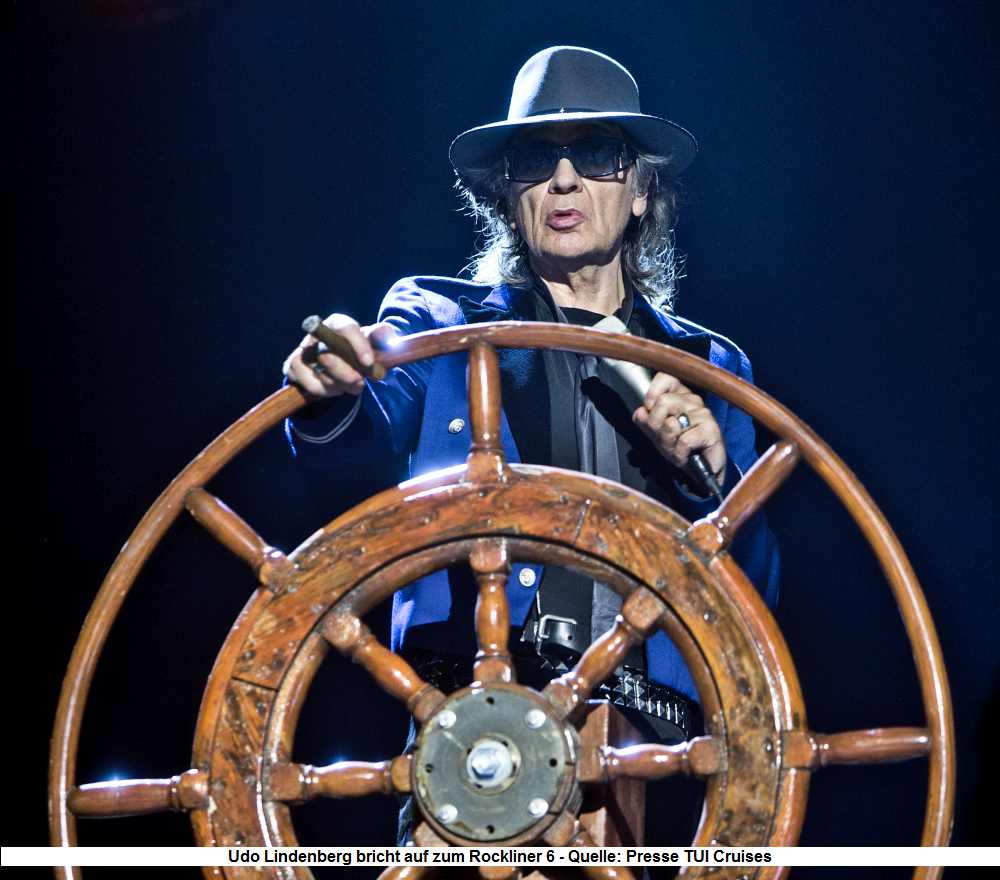 Udo Lindenberg auf der Mein Schiff 1 - Rockliner 2019