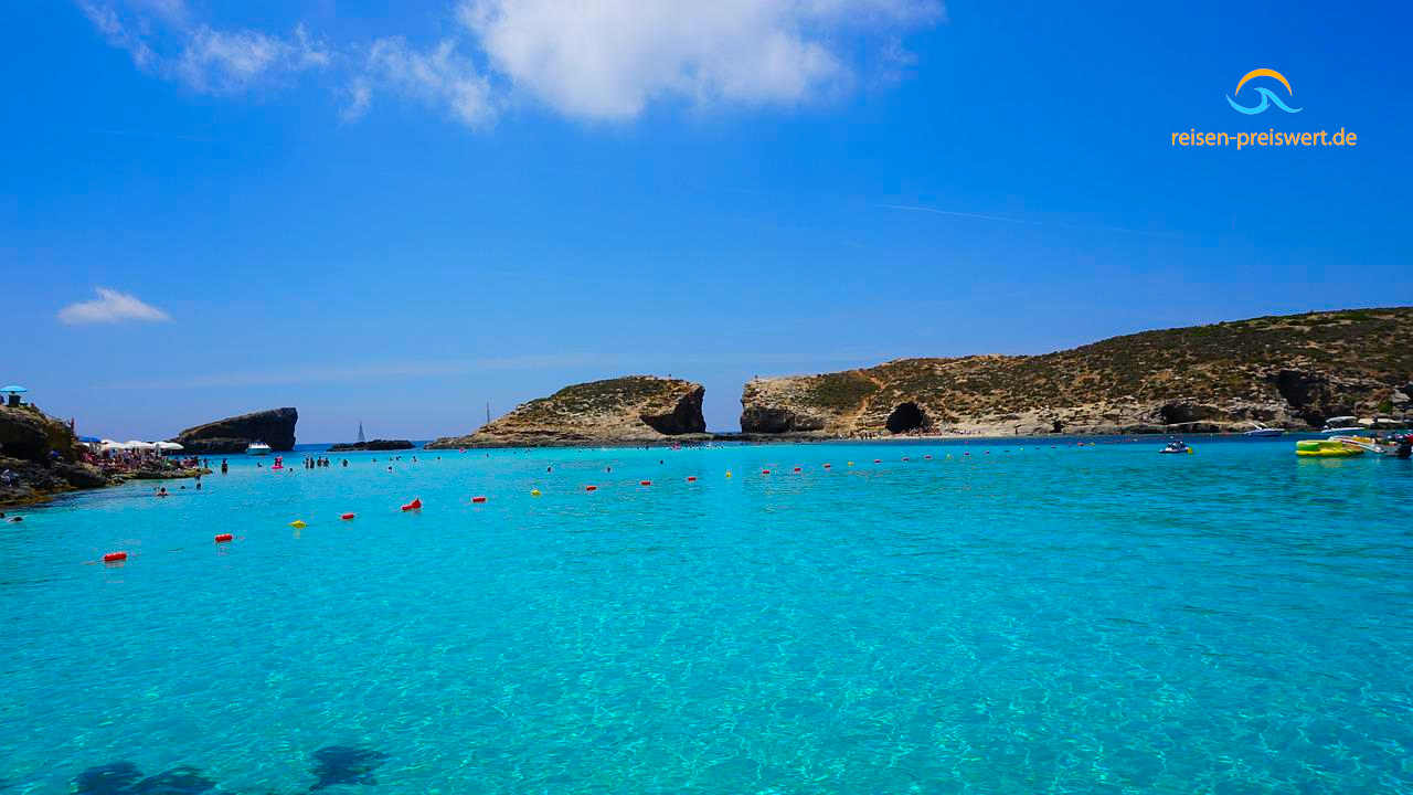Malta: Blick in die blaue Lagune Comino